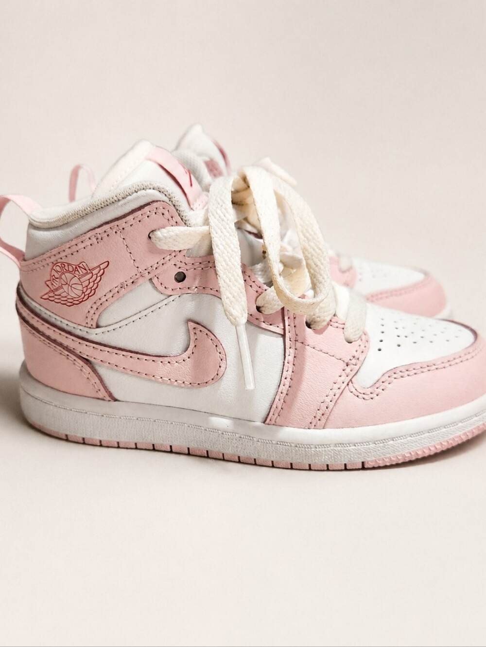 Nike Air Jordan 1 Mid Toddler – Pink & White – Size 11C